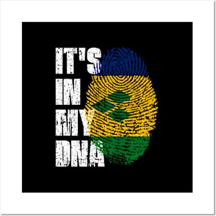 It's In My Dna St Vincent Grenadines Flag St Vincent Posters and Art